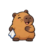 Goodbye · Capybara sticker from Express Yourself