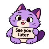 See You Later · Drama Cat sticker from Express Yourself