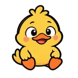 Bye Wave · Office Duck sticker from Express Yourself