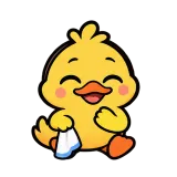 Goodbye · Office Duck sticker from Express Yourself