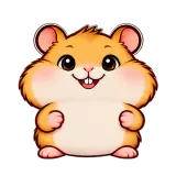 Bye Wave · Snack Hamster sticker from Express Yourself