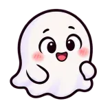 Bye Wave · Soft Ghost sticker from Express Yourself