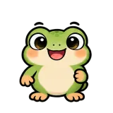 Bye Wave · Tiny Frog sticker from Express Yourself