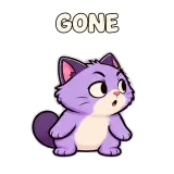 GONE · Searching · Drama Cat sticker from Express Yourself