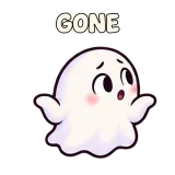 GONE · Dunno · Soft Ghost sticker from Express Yourself