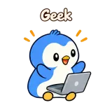 Geek · Awkward Penguin sticker from Chat Reactions
