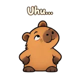 Uhu… · Capybara sticker from Chat Reactions