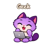 Geek · Drama Cat sticker from Chat Reactions