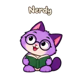 Nerdy · Drama Cat sticker from Chat Reactions