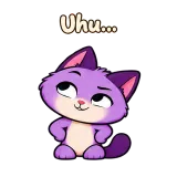 Uhu… · Drama Cat sticker from Chat Reactions