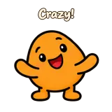 Crazy! · Potato sticker from Chat Reactions