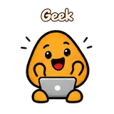 Geek · Potato sticker from Chat Reactions