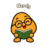 Nerdy · Potato sticker from Chat Reactions