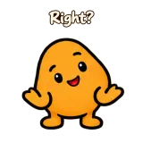 Right? · Potato sticker from Chat Reactions