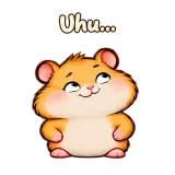 Uhu… · Snack Hamster sticker from Chat Reactions
