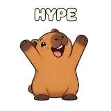 HYPE · Capybara sticker from Express Yourself