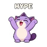 HYPE · Drama Cat sticker from Express Yourself