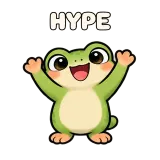 HYPE · Tiny Frog sticker from Express Yourself