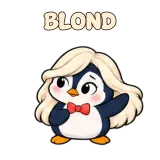 BLOND · Awkward Penguin sticker from Express Yourself