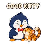 GOOD KITTY · Awkward Penguin sticker from Express Yourself