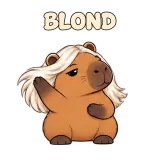 BLOND · Capybara sticker from Express Yourself