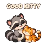 GOOD KITTY · Chaos Raccoon sticker from Express Yourself