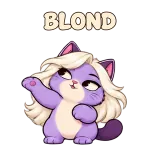 BLOND · Drama Cat sticker from Express Yourself