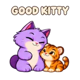 GOOD KITTY · Drama Cat sticker from Express Yourself