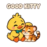 GOOD KITTY · Office Duck sticker from Express Yourself