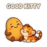 GOOD KITTY · Potato sticker from Express Yourself