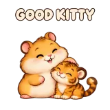 GOOD KITTY · Snack Hamster sticker from Express Yourself