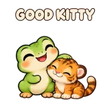 GOOD KITTY · Tiny Frog sticker from Express Yourself