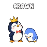 Crown · Awkward Penguin sticker from Express Yourself