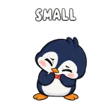 Small · Awkward Penguin sticker from Express Yourself