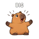 Big · Capybara sticker from Express Yourself