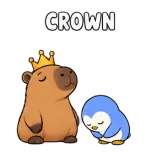 Crown · Capybara sticker from Express Yourself