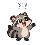 Big · Chaos Raccoon sticker from Express Yourself