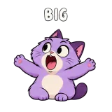 Big · Drama Cat sticker from Express Yourself