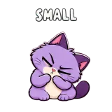 Small · Drama Cat sticker from Express Yourself