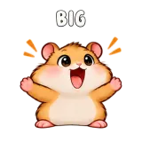 Big · Snack Hamster sticker from Express Yourself