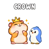 Crown · Snack Hamster sticker from Express Yourself