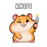 Knife · Snack Hamster sticker from Express Yourself