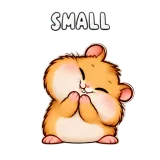 Small · Snack Hamster sticker from Express Yourself