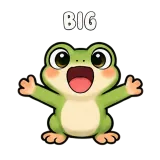 Big · Tiny Frog sticker from Express Yourself