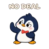 NO DEAL · Awkward Penguin sticker from Express Yourself