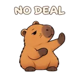 NO DEAL · Capybara sticker from Express Yourself