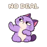 NO DEAL · Drama Cat sticker from Express Yourself