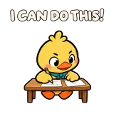 I CAN DO THIS! · Office Duck sticker from Express Yourself