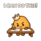 I CAN DO THIS! · Potato sticker from Express Yourself