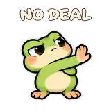 NO DEAL · Tiny Frog sticker from Express Yourself